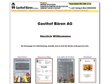 Tablet Screenshot of gasthofbaeren.ch